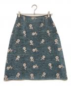 Sally Scottサリースコット）の古着「フラワースカート」｜ブルー