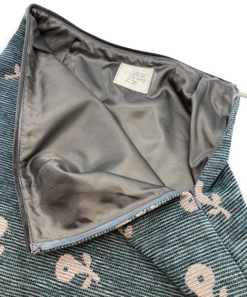 Sally Scott（サリースコット）sally scott (サリースコット) フラワースカート ブルー サイズ:7（61-89）の古着・服飾アイテム