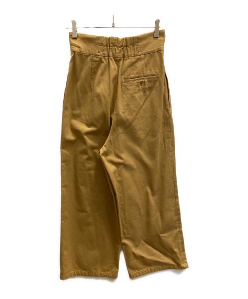 Pal'las Palace（パラスパレス）Pal'las Palace (パラスパレス) 20/2フラノチノハイウエストワイドパンツ ブラウン サイズ:2の古着・服飾アイテム