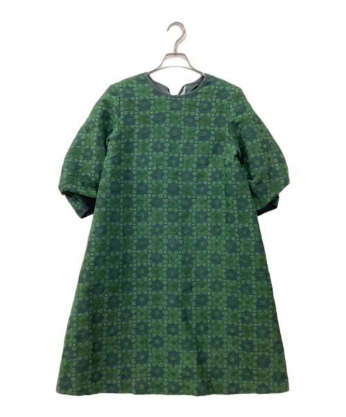 l'atelier du savon（アトリエドゥサボン）l'atelier du savon (アトリエドゥサボン) 刺繍ワンピース グリーン サイズ:Freeの古着・服飾アイテム