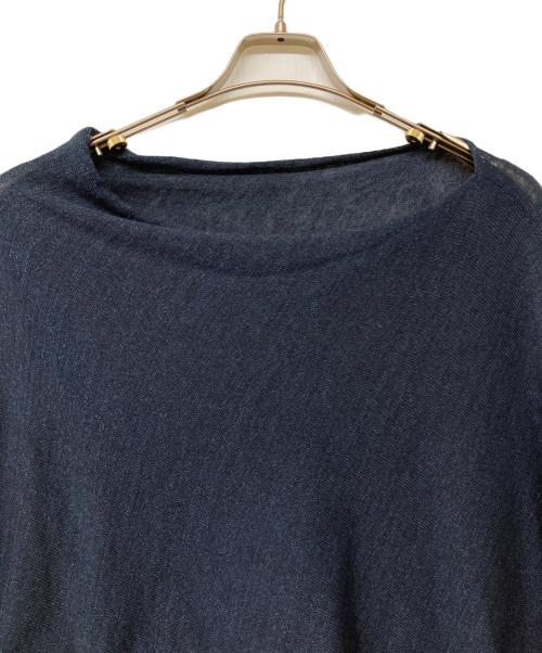 45R（フォーティファイブ・アール）45R (フォーティファイブ・アール) ポンチョニット ネイビー サイズ:Freeの古着・服飾アイテム