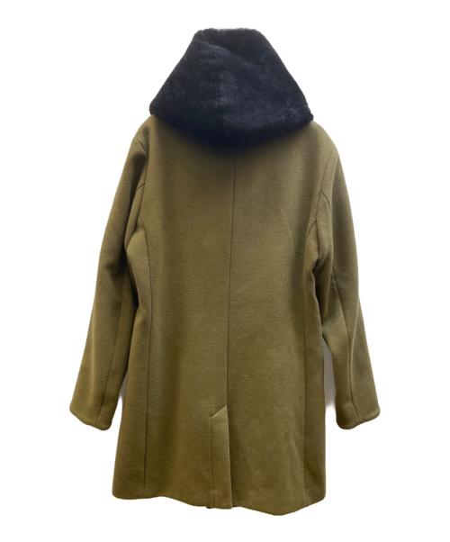 1piu1uguale3（ウノピュウノウグァーレトレ）1piu1uguale3 (ウノピュウノウグァーレトレ) wrap hood coat カーキ サイズ:67/99/Vの古着・服飾アイテム