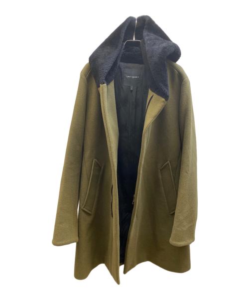 1piu1uguale3（ウノピュウノウグァーレトレ）1piu1uguale3 (ウノピュウノウグァーレトレ) wrap hood coat カーキ サイズ:67/99/Vの古着・服飾アイテム