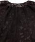 中古・古着 ROPE (ロペ) フラワーカットジャガードシアーブラウス ブラック サイズ:38：4000円