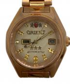 ORIENTオリエント）の古着「スリースター 腕時計」｜ベージュ