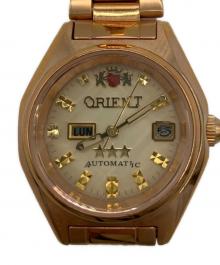 ORIENT（オリエント）の古着「スリースター 腕時計」｜ベージュ