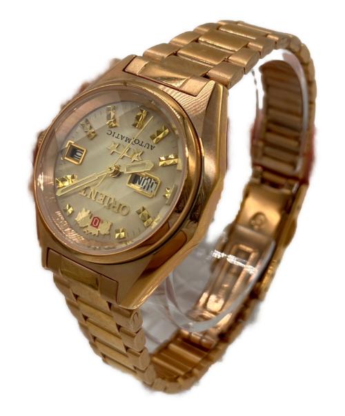 ORIENT（オリエント）ORIENT (オリエント) スリースター 腕時計 ベージュの古着・服飾アイテム