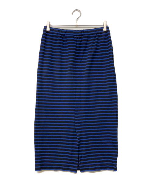 journal standard luxe（ジャーナルスタンダード ラックス）journal standard luxe (ジャーナルスタンダード リュクス) ドライボーダーニットタイトスカート ブルー サイズ:‐の古着・服飾アイテム