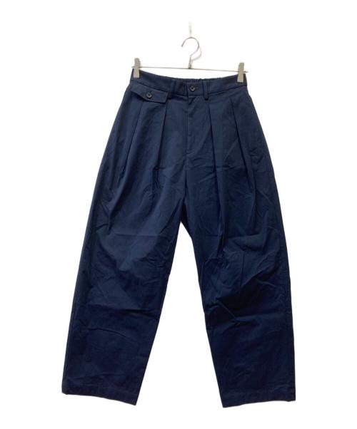 journal standard luxe（ジャーナルスタンダード ラックス）journal standard luxe (ジャーナルスタンダード ラックス) ウェザーストレッチタックパンツ ネイビー サイズ:Sの古着・服飾アイテム
