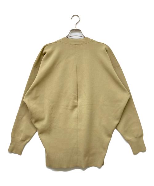 Curensology（カレンソロジー）Curensology (カレンソロジー) コットンブレンドVネックカーディガン ベージュ サイズ:Fの古着・服飾アイテム