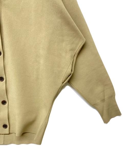 Curensology（カレンソロジー）Curensology (カレンソロジー) コットンブレンドVネックカーディガン ベージュ サイズ:Fの古着・服飾アイテム