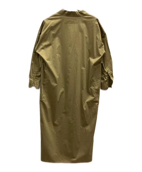 IENA（イエナ）IENA (イエナ) ハイカウントツイル シャツワンピース カーキ サイズ:フリー 未使用品の古着・服飾アイテム