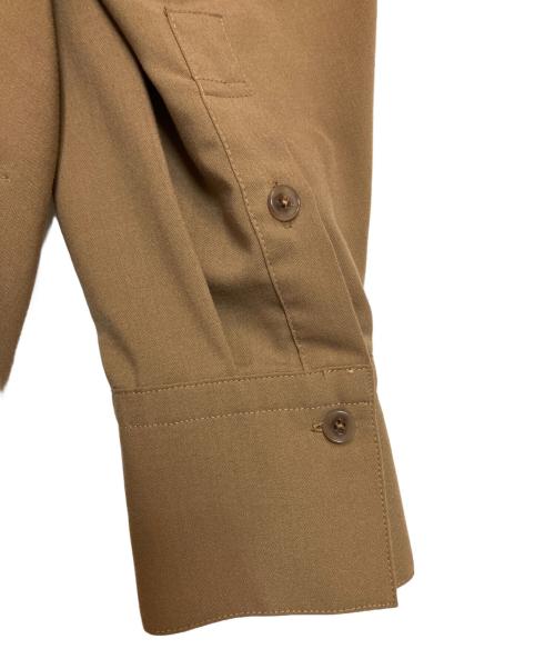 Curensology（カレンソロジー）Curensology (カレンソロジー) ストレッチスキッパーシャツ ブラウン サイズ:Freeの古着・服飾アイテム