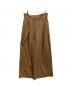 Curensology（カレンソロジー）の古着「ストレッチワイドパンツ」｜ブラウン