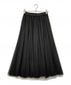 Spick and Spanスピックアンドスパン）の古着「チュールスカート」｜ブラック