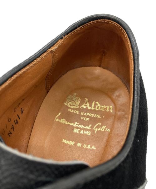 Alden（オールデン）ALDEN (オールデン) International Gallery BEAMS (インターナショナルギャラリービームス)) スエード＆カーフ サドルシューズ ブラック サイズ:9Dの古着・服飾アイテム