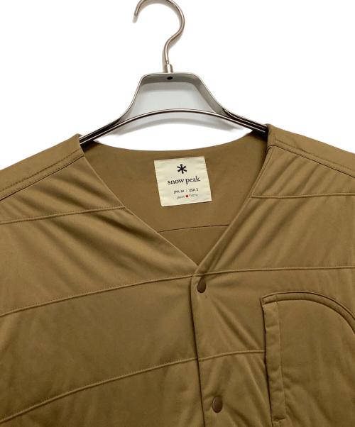 Snow peak（スノーピーク）Snow peak (スノーピーク) Flexible Insulated Cardigan ベージュ サイズ:Mの古着・服飾アイテム
