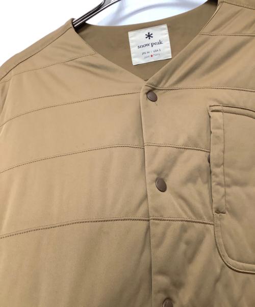 Snow peak（スノーピーク）Snow peak (スノーピーク) Flexible Insulated Cardigan ベージュ サイズ:Mの古着・服飾アイテム