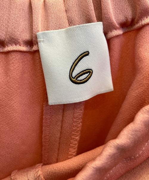 6(ROKU) BEAUTY&YOUTH（ロク ビューティーアンドユース）6(ROKU) BEAUTY&YOUTH (ロク ビューティーアンドユース) サテンパンツ ピンク サイズ:38 未使用品の古着・服飾アイテム