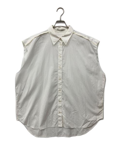 Acne studios（アクネ ストゥディオズ）Acne studios (アクネ ストゥディオズ) ワイドノースリーブシャツ ホワイト サイズ:Mの古着・服飾アイテム