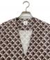 中古・古着 6(ROKU) BEAUTY&YOUTH (ロク ビューティーアンドユース) SQUARE PRINT SHIRT JACKET ブラウン サイズ:38：5000円