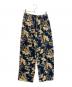 6(ROKU) BEAUTY&YOUTH (ロク ビューティーアンドユース) SATIN FLOWER PRINT PANTS ネイビー サイズ:38 未使用品：6000円
