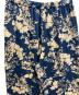 中古・古着 6(ROKU) BEAUTY&YOUTH (ロク ビューティーアンドユース) SATIN FLOWER PRINT PANTS ネイビー サイズ:38 未使用品：6000円