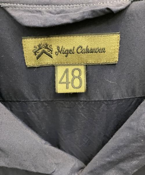 NIGEL CABOURN（ナイジェルケーボン）NIGEL CABOURN (ナイジェルケーボン) OPEN COLLAR SHIRT ネイビー サイズ:48の古着・服飾アイテム
