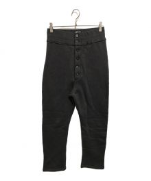 SEEALL（シーオール）の古着「YAK TERRY BUTTON SWEAT パンツ」｜チャコールグレー