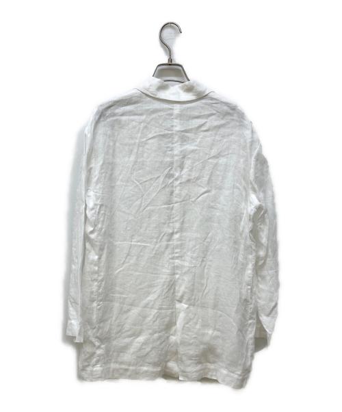 GALLARDA GALANTE1（ガリャルダガランテ）GALLARDA GALANTE1 (ガリャルダガランテ) リネンオーバーサイズジャケット ホワイト サイズ:Freeの古着・服飾アイテム