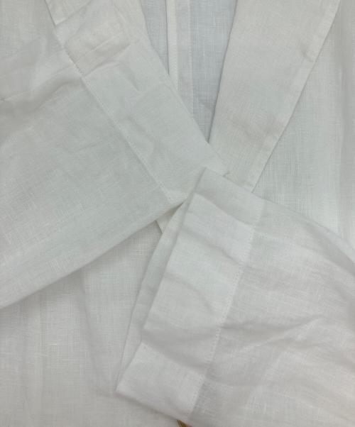 GALLARDA GALANTE1（ガリャルダガランテ）GALLARDA GALANTE1 (ガリャルダガランテ) リネンオーバーサイズジャケット ホワイト サイズ:Freeの古着・服飾アイテム