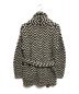 BEAMS F (ビームスエフ) HERRINGBORN SHAWL COLLAR KNIT ブラック サイズ:M 未使用品：13000円