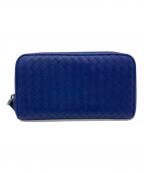 BOTTEGA VENETAボッテガベネタ）の古着「ランドファスナー長財布」｜ネイビー