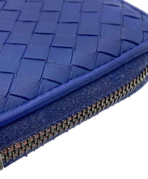 BOTTEGA VENETA（ボッテガベネタ）BOTTEGA VENETA (ボッテガベネタ) ランドファスナー長財布 ネイビーの古着・服飾アイテム
