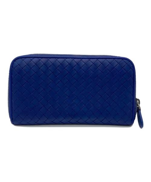 BOTTEGA VENETA（ボッテガベネタ）BOTTEGA VENETA (ボッテガベネタ) ランドファスナー長財布 ネイビーの古着・服飾アイテム