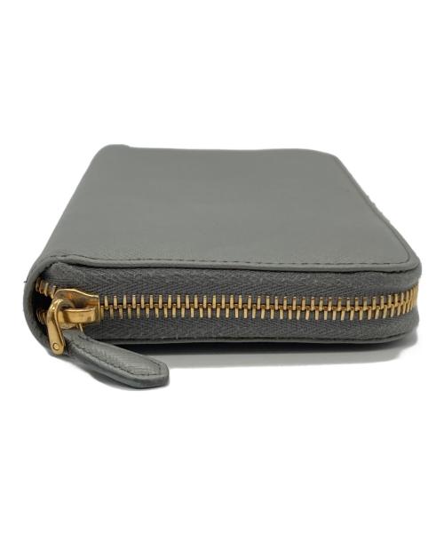 PRADA（プラダ）PRADA (プラダ) ラウンドファスナー長財布 グレーの古着・服飾アイテム