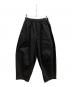 Curensology（カレンソロジー）の古着「コットンリネンドロストパンツ」｜ブラック