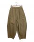 Curensology（カレンソロジー）の古着「コットンリネンドロストパンツ」｜オリーブ