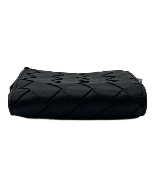 BOTTEGA VENETA（ボッテガベネタ）BOTTEGA VENETA (ボッテガベネタ) イントレチャートコンパクトウォレット ブラックの古着・服飾アイテム