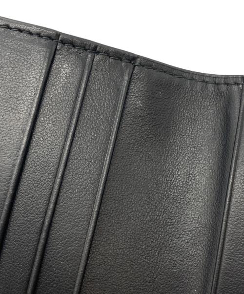 BOTTEGA VENETA（ボッテガベネタ）BOTTEGA VENETA (ボッテガベネタ) イントレチャートコンパクトウォレット ブラックの古着・服飾アイテム