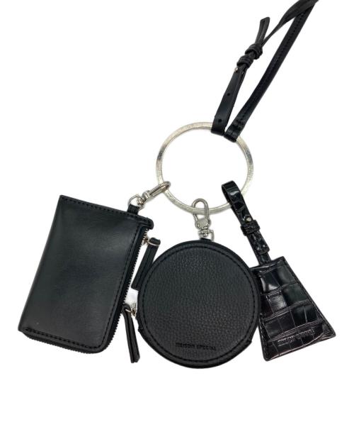 MAISON SPECIAL（メゾンスペシャル）MAISON SPECIAL (メゾンスペシャル) ヴィーガンレザーリングマルチケース ブラックの古着・服飾アイテム