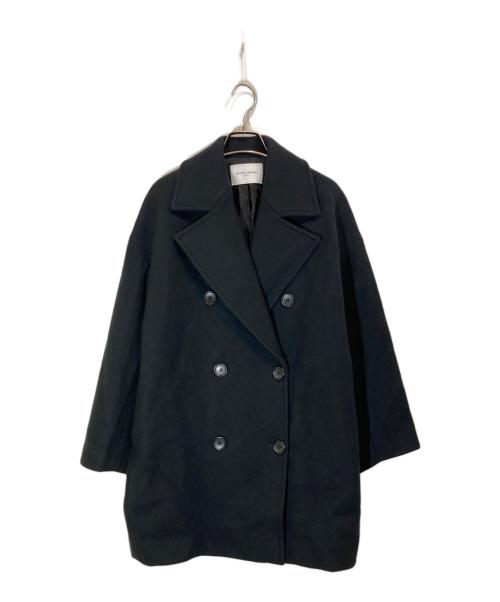 UNITED ARROWS（ユナイテッドアローズ）UNITED ARROWS (ユナイテッドアローズ) メルトンPコート ブラック サイズ:36の古着・服飾アイテム