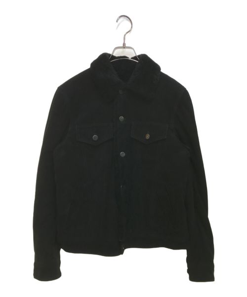 EMMETI（エンメティ）EMMETI (エンメティ) ELIO 3rd TYPE MOUTON JACKET ブラック サイズ:SIZE 44の古着・服飾アイテム