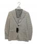 TAGLIATORE（タリアトーレ）の古着「別注ミックスファブリックハウンドトゥースジャケット/COSTA AZZURRA」｜グレー