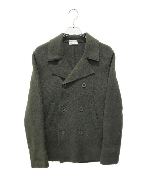 Settefili Cashmere（セッテフィーリ カシミア）Settefili Cashmere (セッテフィーリ カシミア) PIKOT/ピーコート　SF-09-177-233 グリーン サイズ:44の古着・服飾アイテム