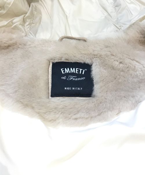 EMMETI（エンメティ）EMMETI (エンメティ) GART ニットスリーブムートンダウンジャケット チャコールグレー サイズ:44の古着・服飾アイテム