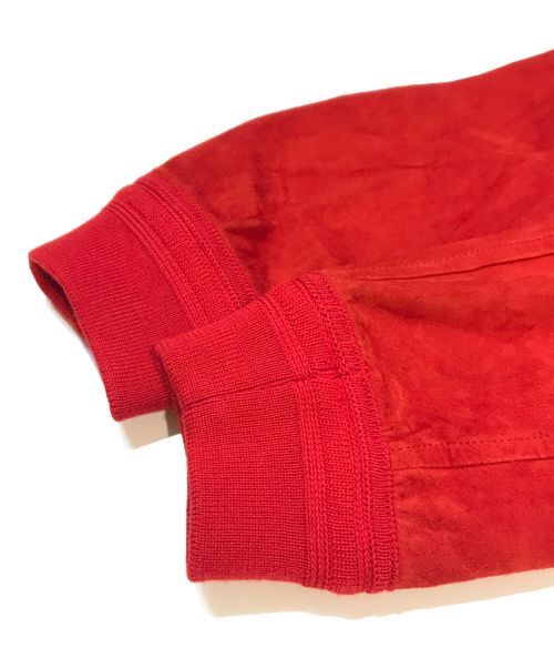 valstarino（ヴァルスタリーノ）VALSTARINO (ヴァルスタリーノ) スエードレザーブルゾン　24-18-0110-012 レッド サイズ:44の古着・服飾アイテム