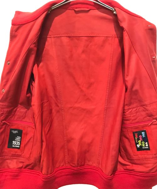 valstarino（ヴァルスタリーノ）VALSTARINO (ヴァルスタリーノ) スエードレザーブルゾン　24-18-0110-012 レッド サイズ:44の古着・服飾アイテム