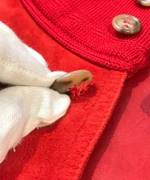 valstarino（ヴァルスタリーノ）VALSTARINO (ヴァルスタリーノ) スエードレザーブルゾン　24-18-0110-012 レッド サイズ:44の古着・服飾アイテム