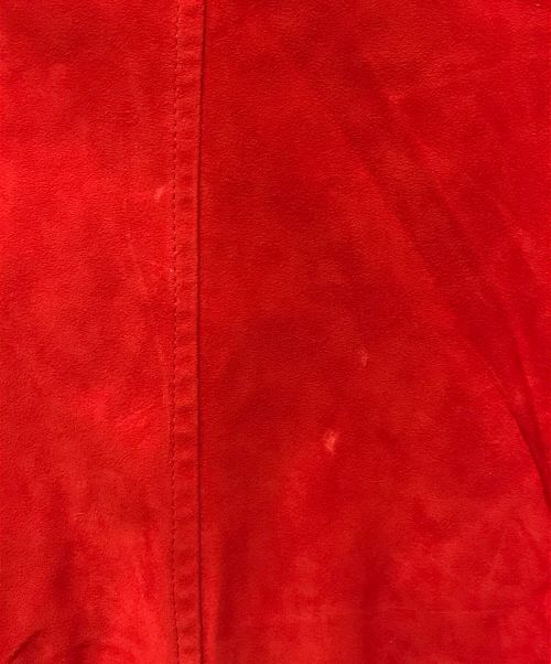 valstarino（ヴァルスタリーノ）VALSTARINO (ヴァルスタリーノ) スエードレザーブルゾン　24-18-0110-012 レッド サイズ:44の古着・服飾アイテム